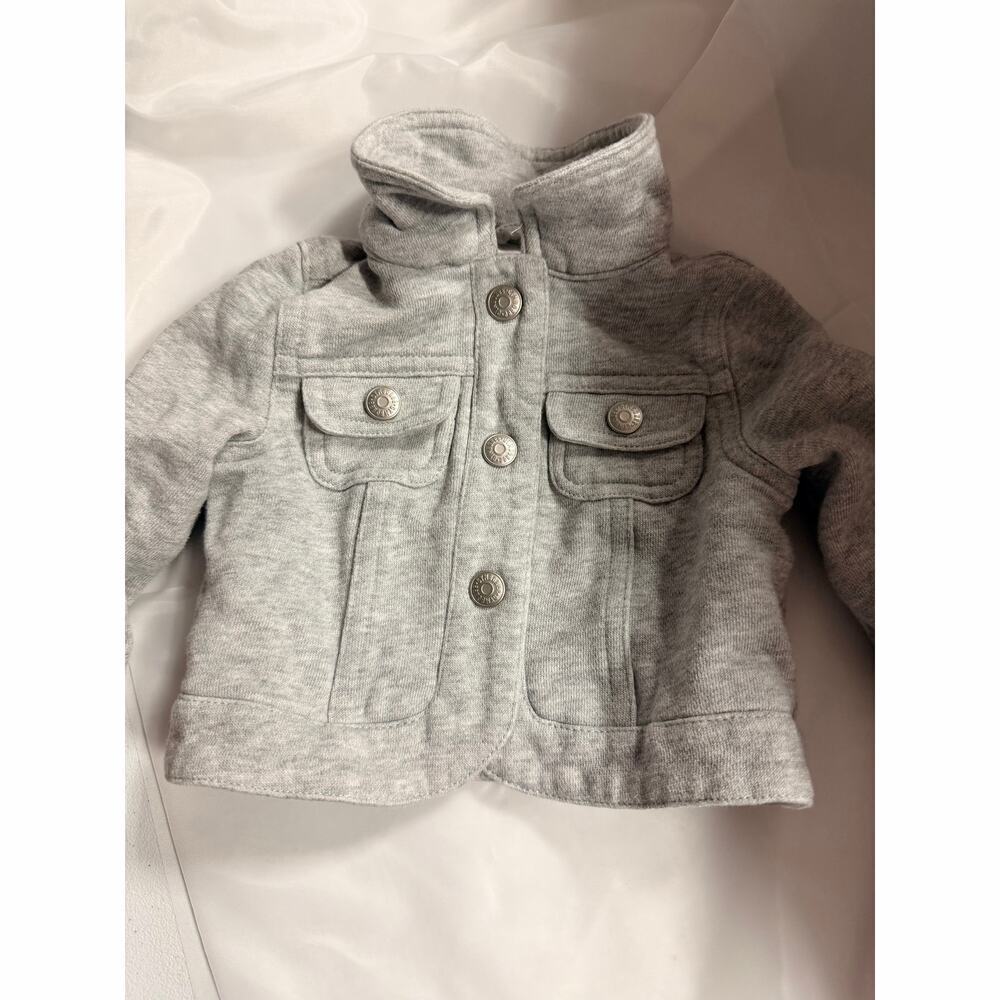 Gymboree Mickey Mouse Jacket Grey Gray Infant Toddler 6-12 Mths Custom Design - Picture 7 of 11